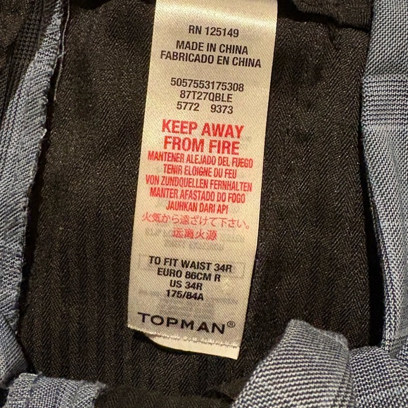 Topman Gray / Blue Full Suit - Picture 3 of 6